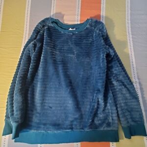 Cat & Jack sweater emeral green fuax fur XL in kids